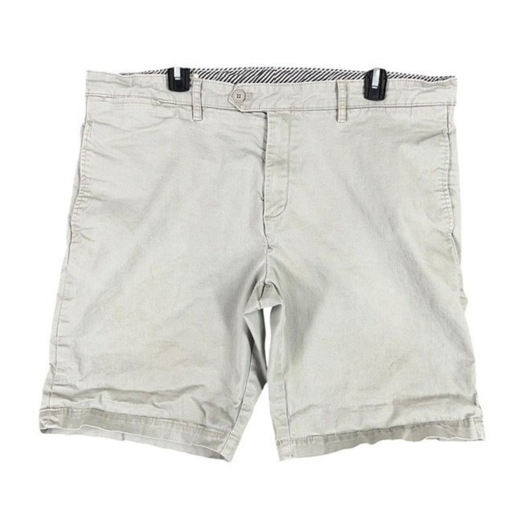 Southern Pines Shorts Mens 38 Gray 9" Inseam Stretch Chino Preppy Club Broken In